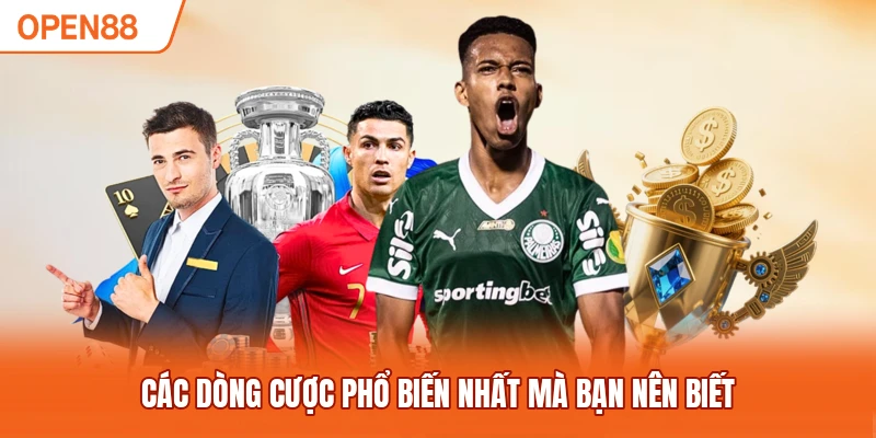 Các dòng cược phổ biến nhất mà bạn nên biết